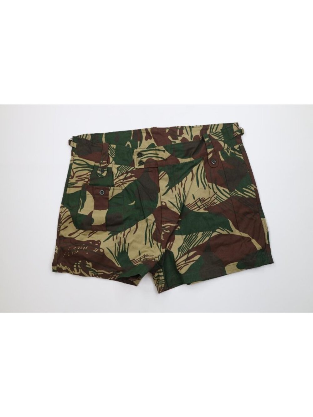 Deadstock Vtg Unissued Military Mens 46 Rhodesian Brushstroke Camouflage Shorts